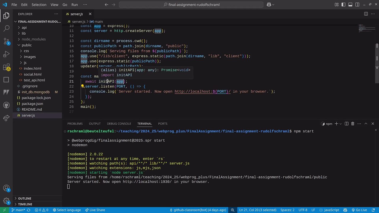 DIG - Final Assignment INTRO REST API