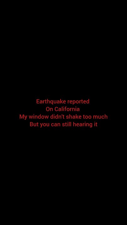 Earthquake alert does anyone feel it on socal hawthorned