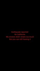Earthquake alert does anyone feel it on socal hawthorned
