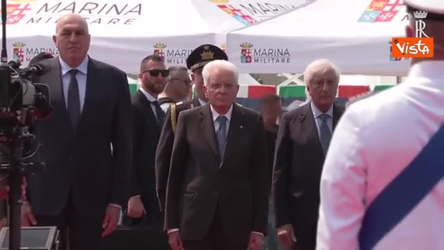Mattarella a Genova per la Festa della Marina, la nave Vespucci e il passaggio delle Frecce tricolori