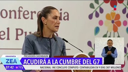 Claudia Sheinbaum sí acudirá a la cumbre del G7 en Canadá