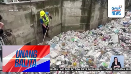 Sandamakmak na basura sa Maligaya Creek, nilinis ng MMDA | Unang Balita