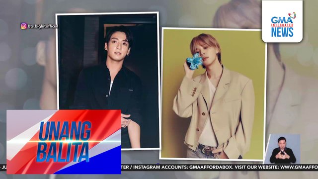 BTS members Jimin at Jungkook, discharged na kasunod ng pagtatapos ng kanilang military service | Unang Balita