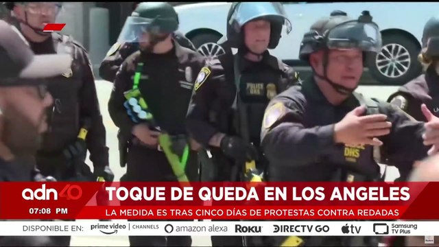 🚨¡Última Hora! Toque de queda en Los Ángeles por manifestaciones contra redadas migratorias