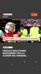 Hinchas bolivianos mantienen viva la ilusión del Mundial