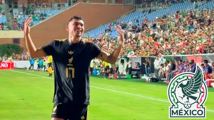 Orbelín Pineda anota el gol que pone a la Selección de México arriba en el marcador antes del medio tiempo
