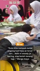 Berbaring dengan wajah tenang