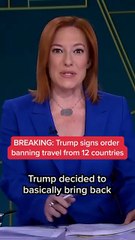 Trump Signs Order BannedTravel from 12 Countries