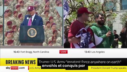 USA : Après plusieurs nuits de vandalisme, la Maire de Los Angeles instaure immédiatement un couvre feu -  Donald Trump assure que la ville est envahie par des "ennemis étrangers"
