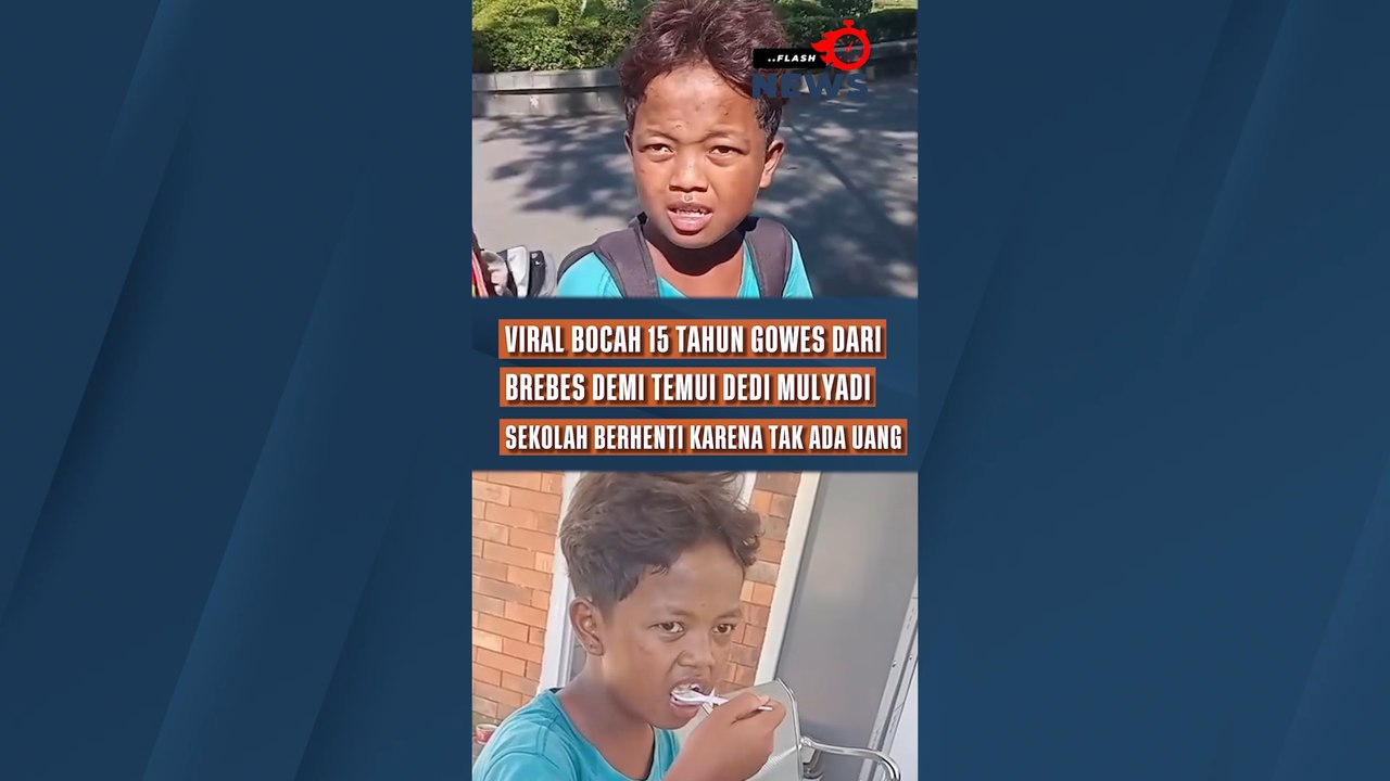 Viral Bocah 15 Tahun Gowes dari Brebes Demi Tem...
