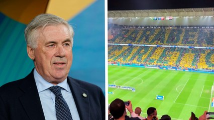Ancelotti está de cumpleaños y la afición de Brasil le dedica un mosaico