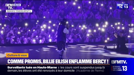 Billie Eilish enflamme l'Accor Arena pour le premier de ses deux concerts
