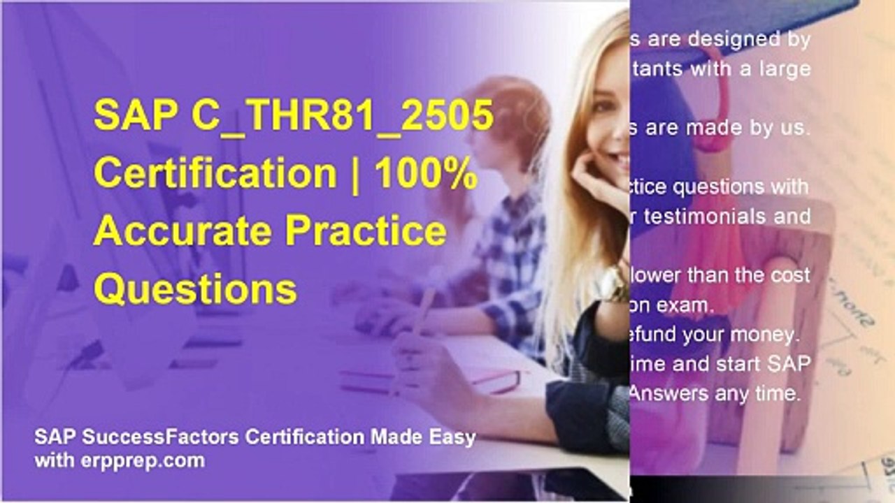 SAP C_THR81_2505 Certification | 100% Accurate Practice Questions
