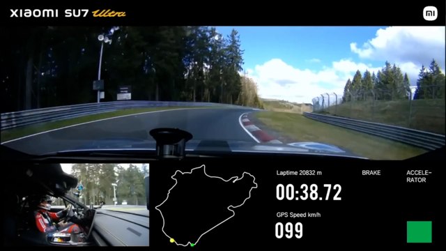 El Xiaomi SU7 Ultra destrona al Porsche Taycan Turbo GT como el eléctrico más rápido en Nürburgring.