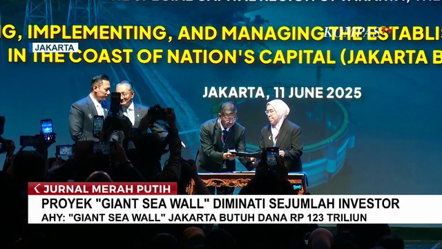 Klaim AHY soal Banyak Investor Minat Proyek Giant Sea Wall Jakarta