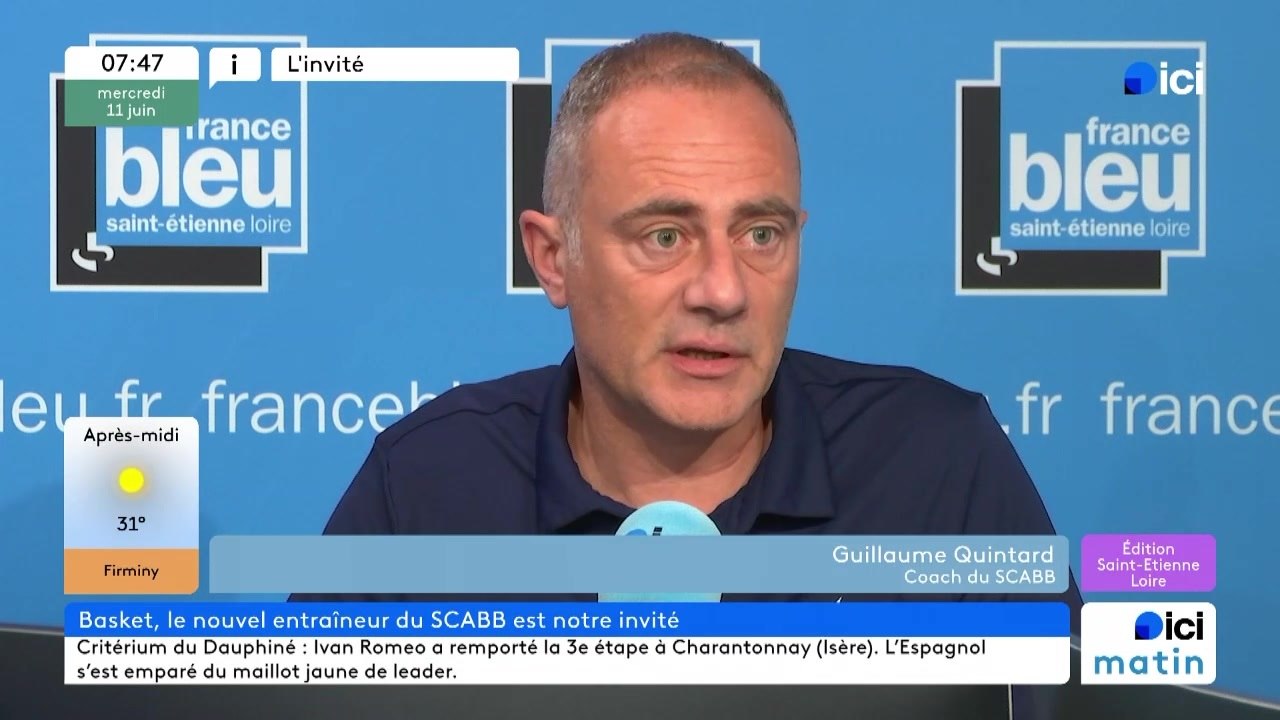 Guillaume Quintard, entraineur du SCABB