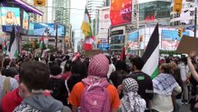 Toronto Emergency Protest - THE FREEDOM FLOTILLA IS UNDER ATTACK! (horribly unbalanced audio corrected)