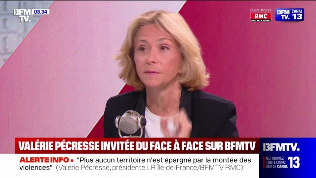 Aujourd'hui la pédagogie de la non-violence ne suffit plus (...) le sujet c'est la sanction , estime Valérie Pécresse