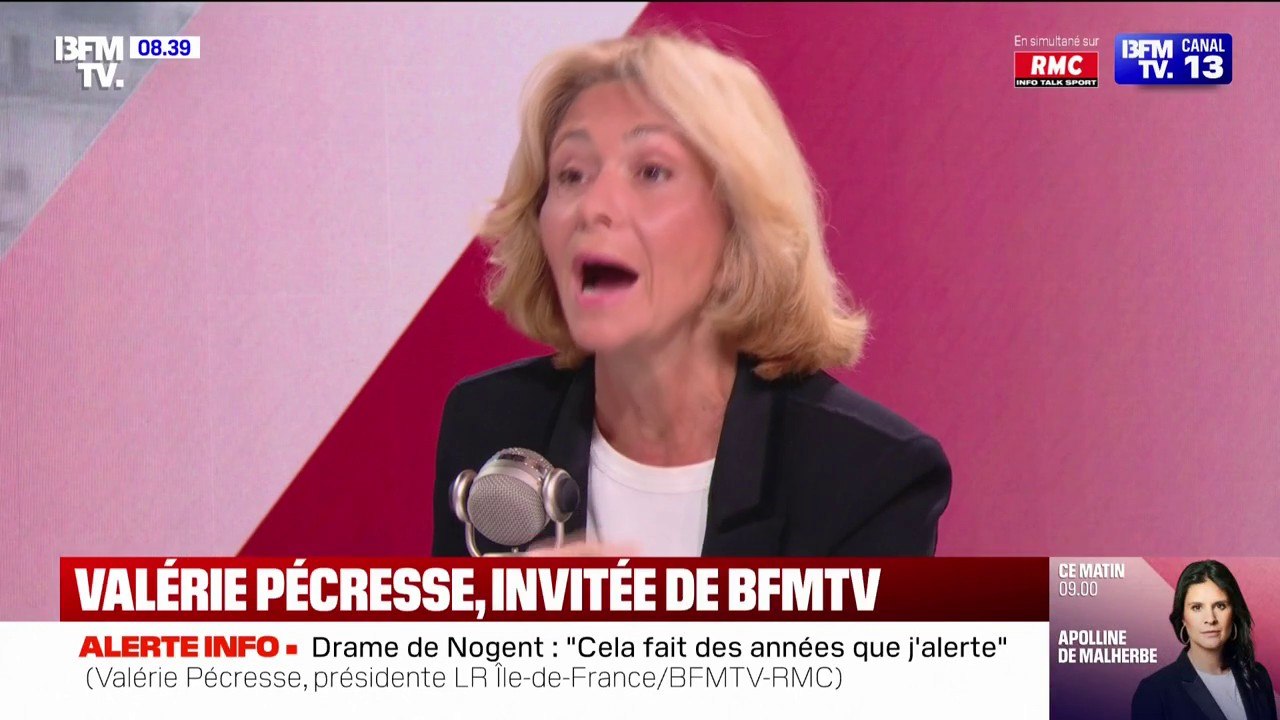 "Ces enfants extrêmement violents n'ont pas leur place dans des classes normales": Valérie Pécresse plaide pour "des classes de réinsertion scolaire"