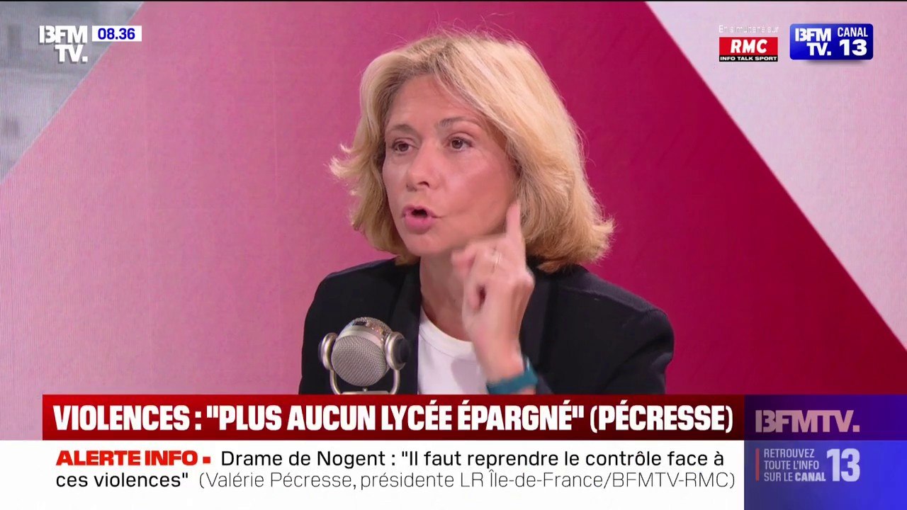 Valérie Pécresse (LR) demande "des amendes pénales immédiates" pour sanctionner les insultes envers les professeurs