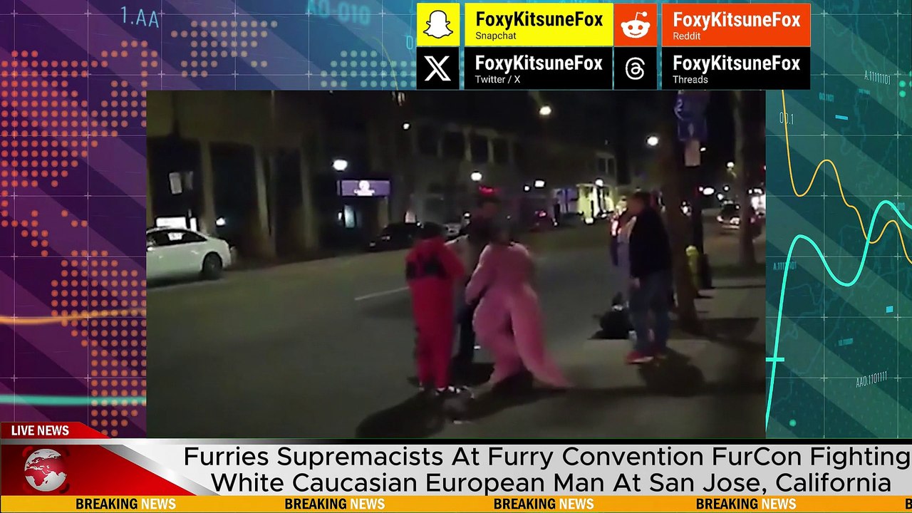 Furries Supremacists At Furry Convention FurCon Fighting White Caucasian European Man At San Jose California