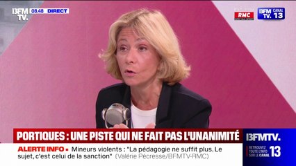 Pour Valérie Pécresse, "les réseaux sociaux sont devenus un lieu qui incite à la violence, un lieu d'enfermement et ça lave le cerveau (aux mineurs)"