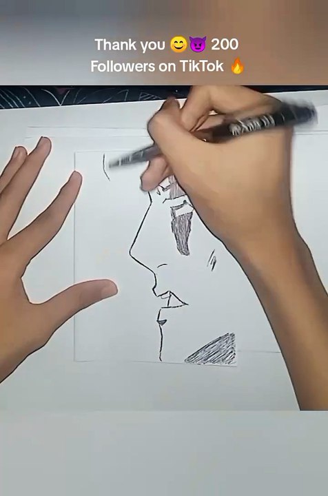 Jujutsu Kaisen - Aoi Todo Drawing 🔥😈 + 200 Followers on TikTok 🔥