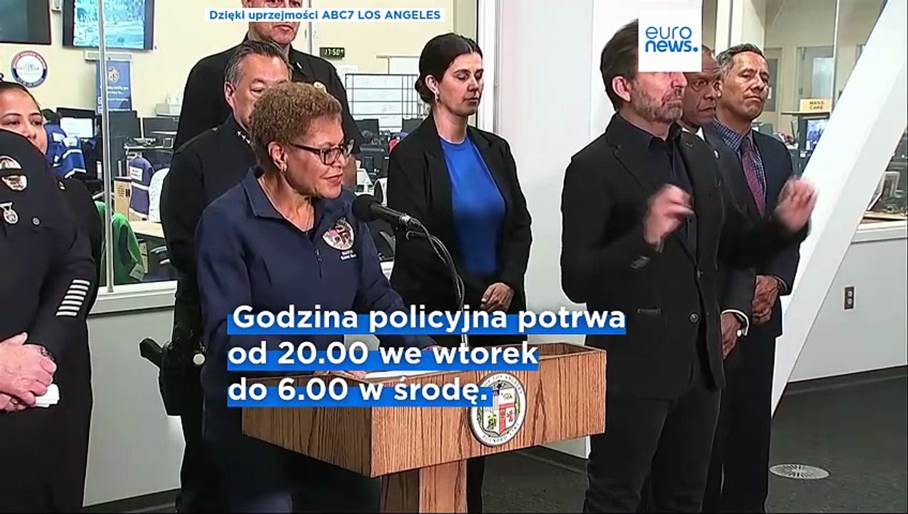 Burmistrz Los Angeles ogłasza lokalny stan wyjątkowy i wprowadza 10-godzinną godzinę policyjną