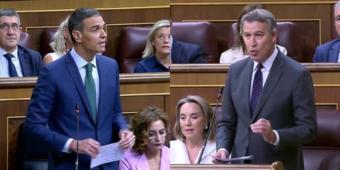 Feijóo arrincona a un Sánchez que elude pronunciarse sobre su procesado fiscal general del Estado: "Usted es un peligro"