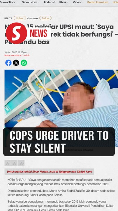 Gerik crash: Cops advise bus driver not to make public comments