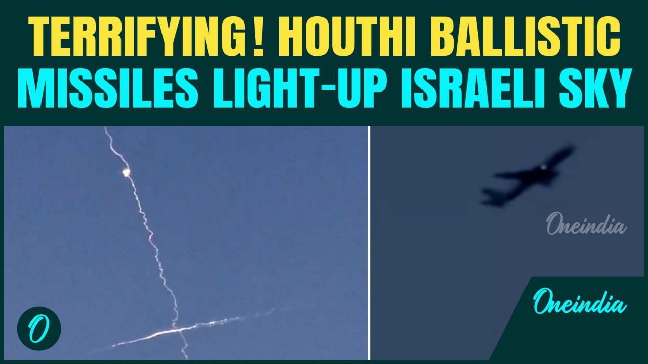 NARROW ESCAPE In Israel: Yemen Houthis' Hypersonic Rocket Almost Hits Plane, Blasts Right Under