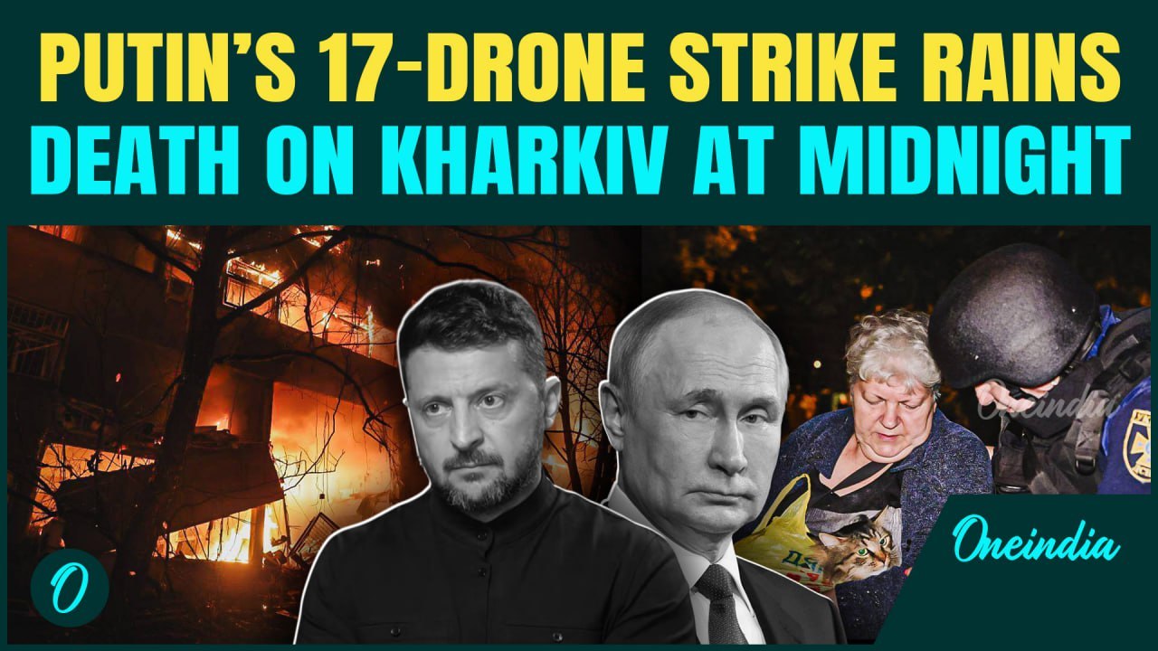Putin’s Drones Burn Kharkiv in SHOCKING Midnight Attack; 17 Drones Pound 15 Apartments; 2 Killed