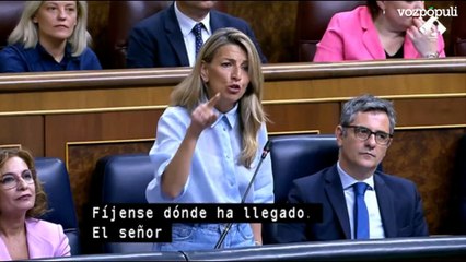 Yolanda Díaz: "Mazón ha pedido, con 228 muertos a sus espaldas, elecciones"