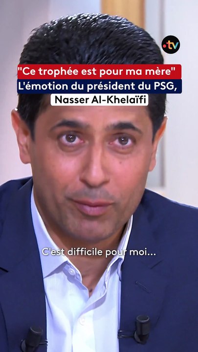 Nasser Al-Khelaïfi, le président du PSG, fond en larmes en évoquant sa mère décédée : “C’était son rêve qu’on gagne cette ligue des Champions. Ce trophée est pour ma mère aussi » - VIDEO