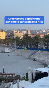 Greenpeace a déployé une banderole sur la Prom’ contre l’exploitation minière en eau profonde
