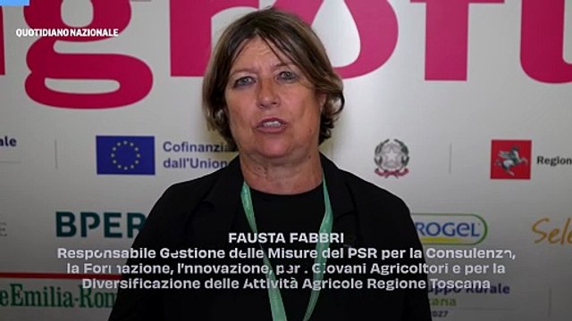Agrofutura: l'intervista a Fausta Fabbri, Responsabile Gestione delle Misure del PSR per la Consulenza, la Formazione, l'Innovazione per i Giovani Agricoltori e per la Diversificazione delle Attività Agricole Regione Toscana