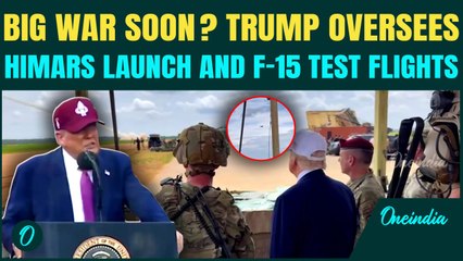 Trump’s WWIII Preparations Begins? Trump Flaunts His Military Might With HIMARS Test And F-15 Roar