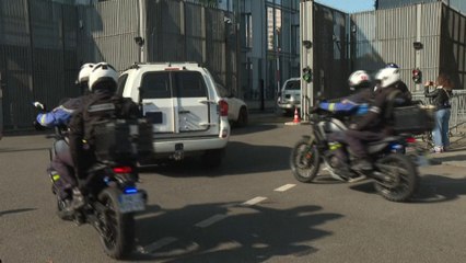 Audition d'Amra: le narcotrafiquant arrive au palais de justice de Paris