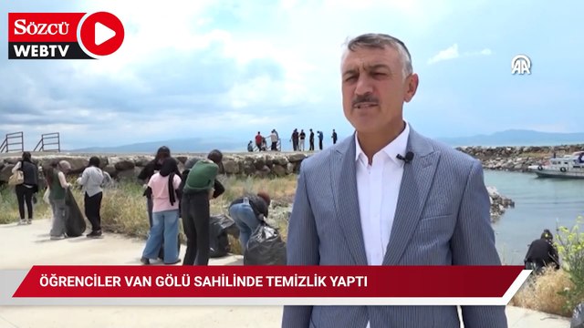 ÇEDES kapsamında 500 öğrenciye Van Gölü kıyısında çöp toplatıldı