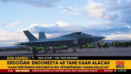 Cumhurbaşkanı Erdoğan'dan KAAN müjdesi: 48 adet Endonezya’ya ihraç edilecek