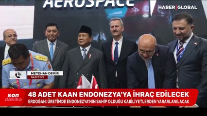 Erdoğan duyurdu: Türkiye Endonezya'ya KAAN ihraç edecek