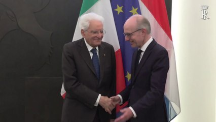 Mattarella incontra il Primo Ministro del Lussemburgo Luc Frieden
