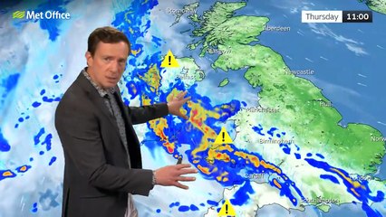 Met Office Wednesday Afternoon Weather Forecast 11/06/2025