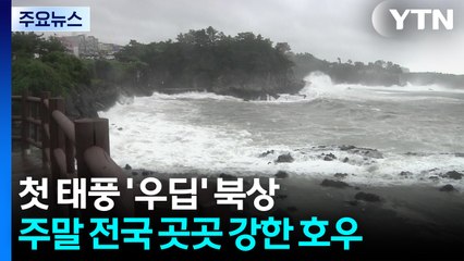 첫 태풍 '우딥' 북상...제주 내일부터 장마, 주말엔 호우 / YTN