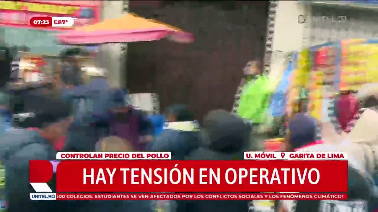 Increpan al viceministro Silva en un operativo de control por el precio del pollo en La Paz