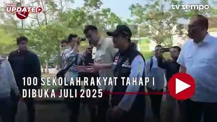 100 Sekolah Rakyat Tahap I Dibuka Juli 2025