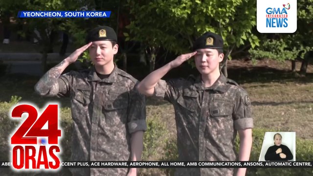 BTS members RM, V, Jimin, at Jungkook, masayang sinalubong ng Army matapos ang kanilang military service | 24 Oras
