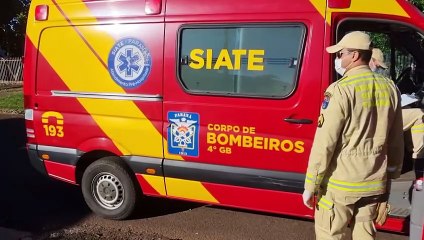 Homem é socorrido pelo Siate no bairro Santa Cruz