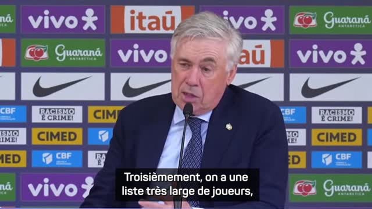 Brésil - Ancelotti : "70 joueurs peuvent prétendre au Mondial"
