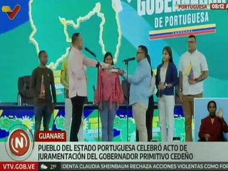Portugueseños celebraron y manifestaron su respaldo al gobernador Primitivo Cedeño